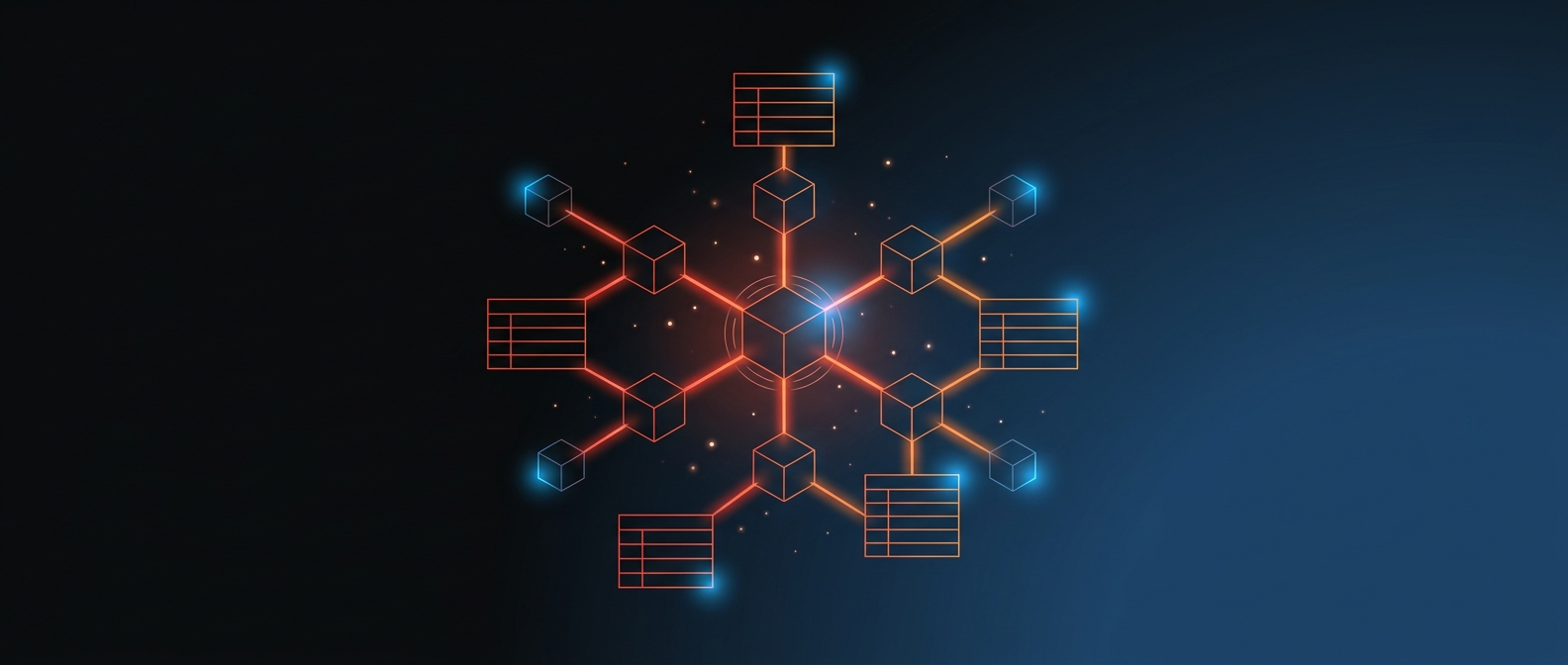 Abstract illustration representing a Power BI semantic model