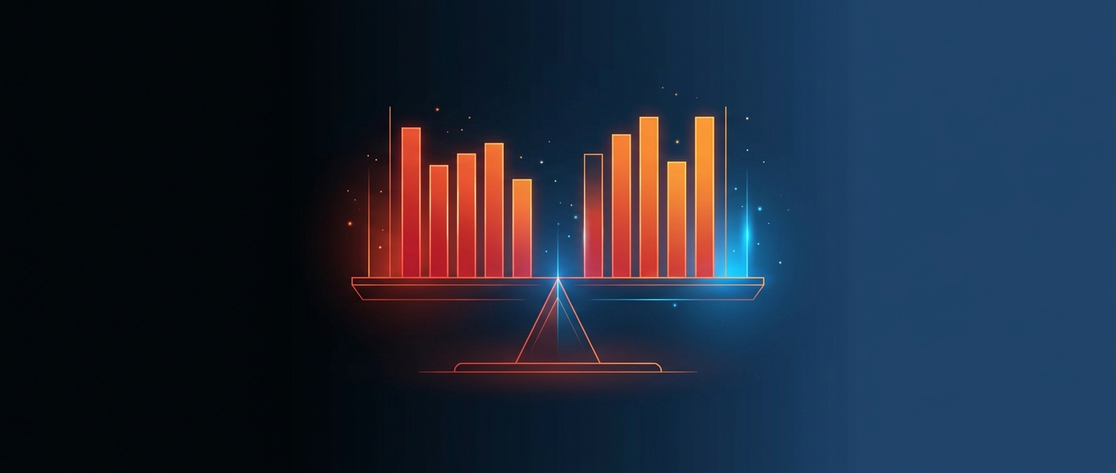 Abstract illustration representing balance sheet reporting