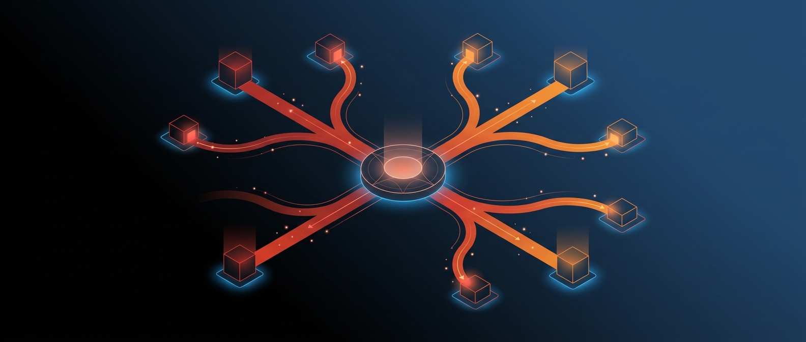 Abstract illustration representing AP Analytics