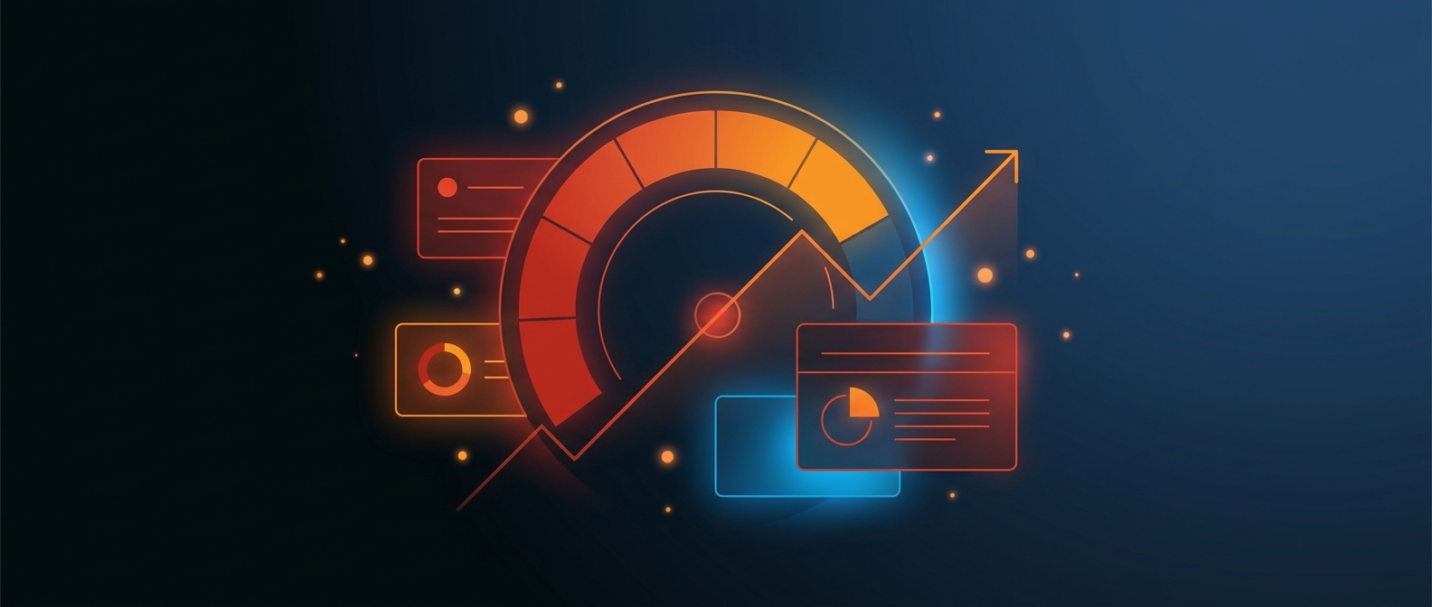 Abstract illustration representing a CFO dashboard