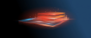 Abstract illustration representing a data lakehouse