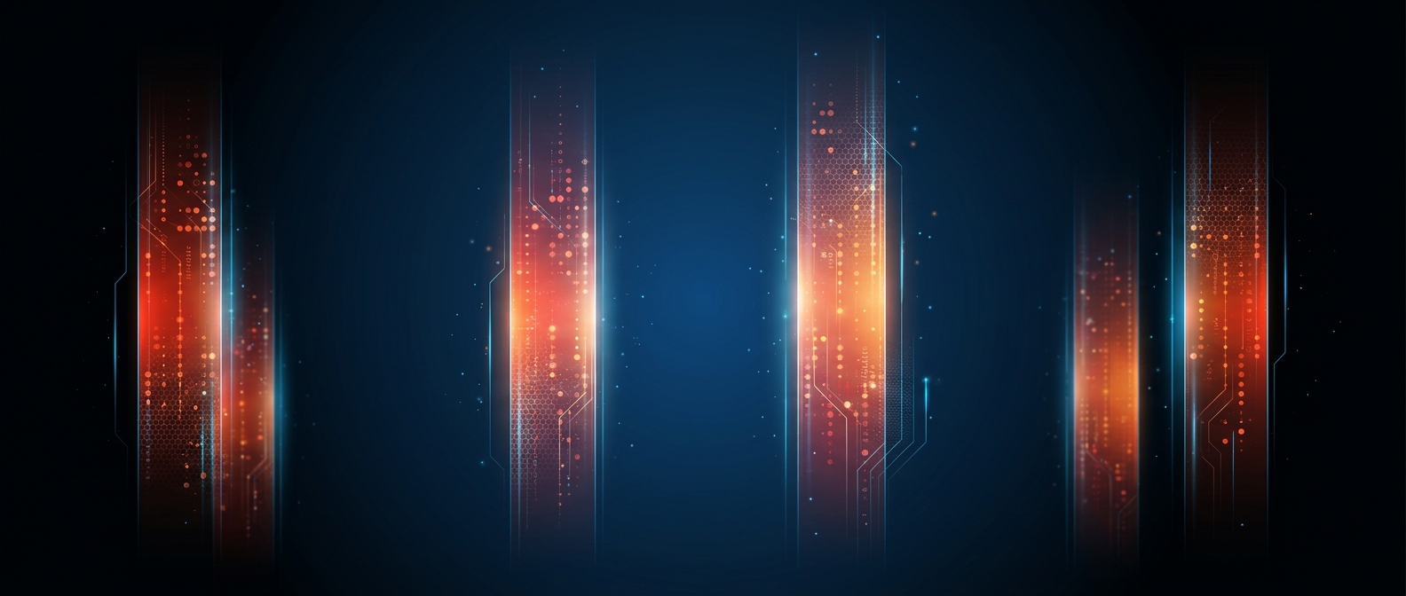 Abstract illustration representing data silos
