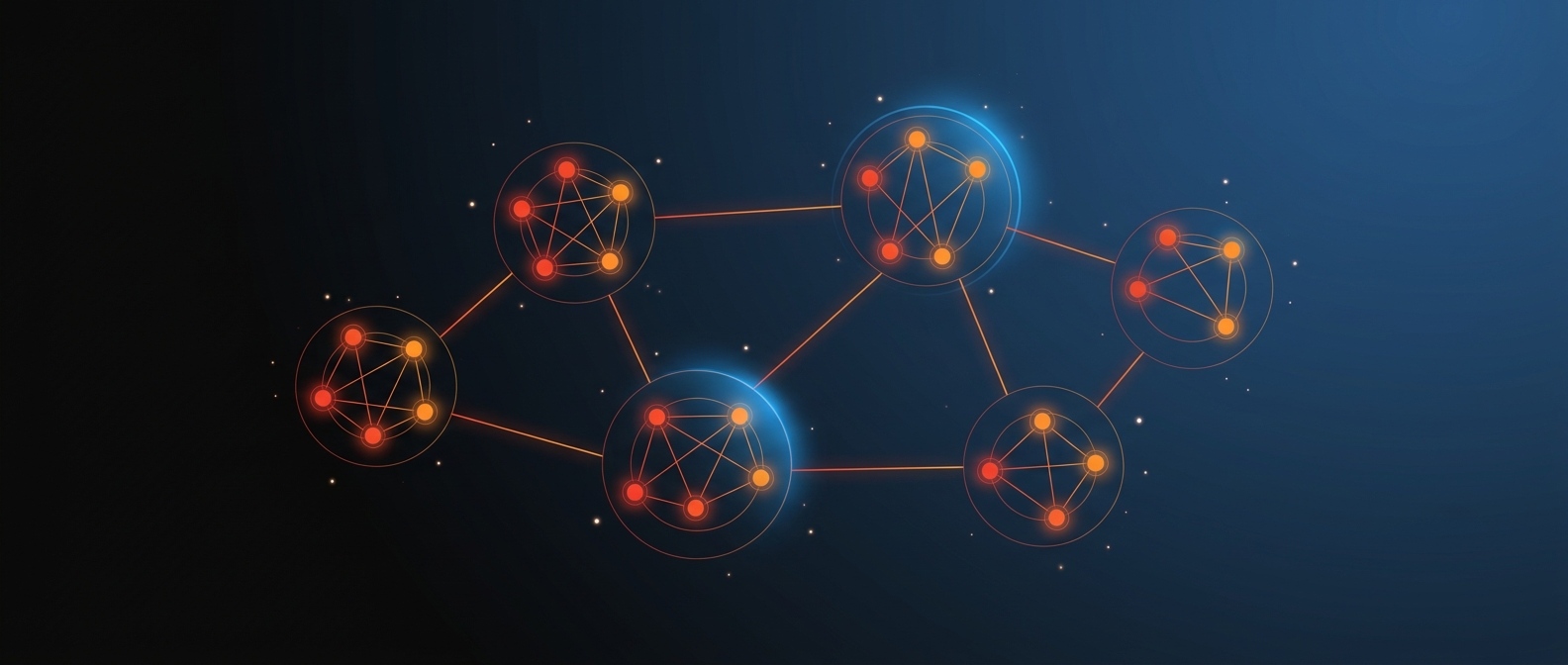 Abstract illustration representing a data mesh