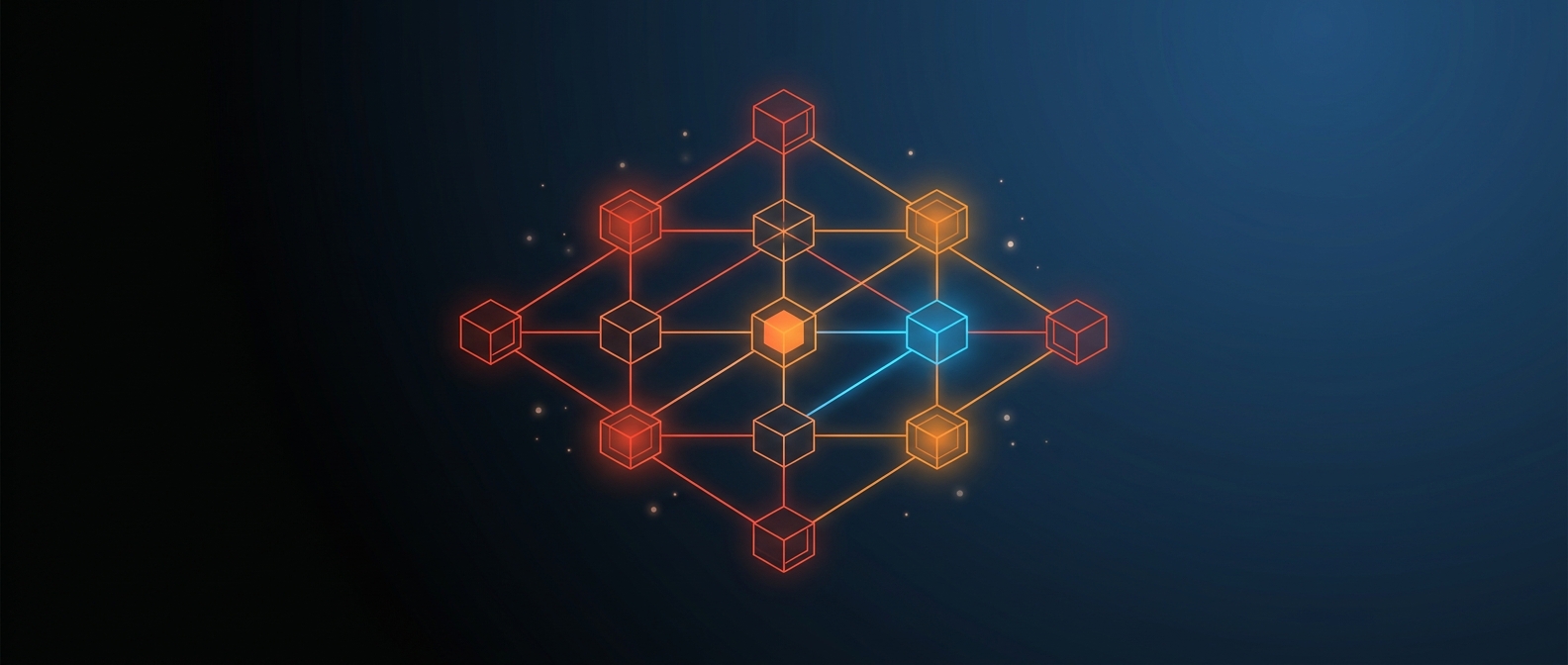 Abstract illustration representing an enterprise data model