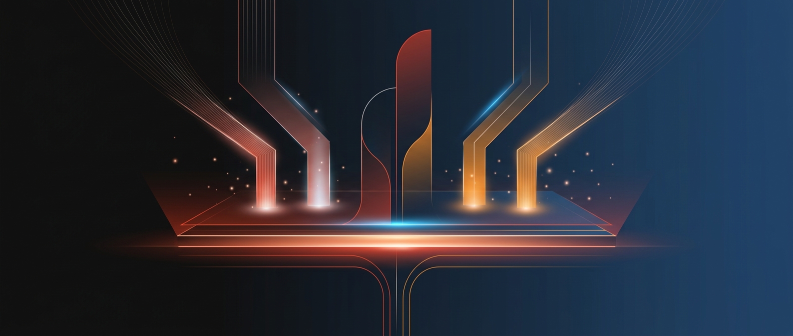 Abstract illustration representing an enterprise data platform