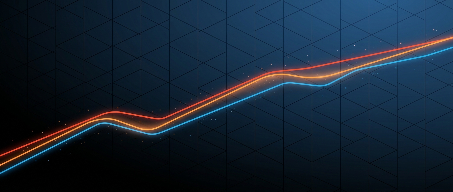 Abstract illustration representing FP&A analytics