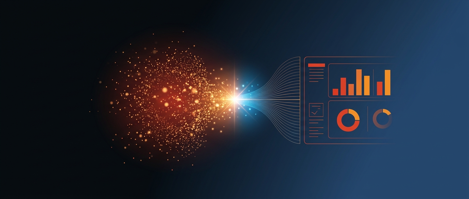 Abstract illustration representing generative BI