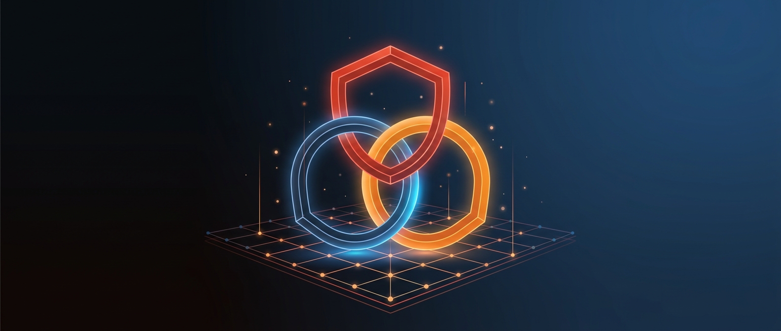 Abstract illustration representing governance risk and compliance