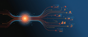 Abstract illustration representing headless BI