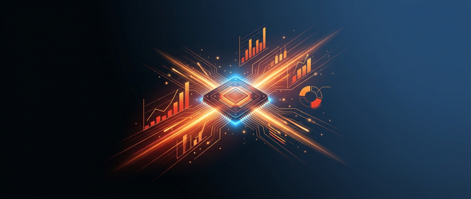 Abstract illustration representing in-memory analytics