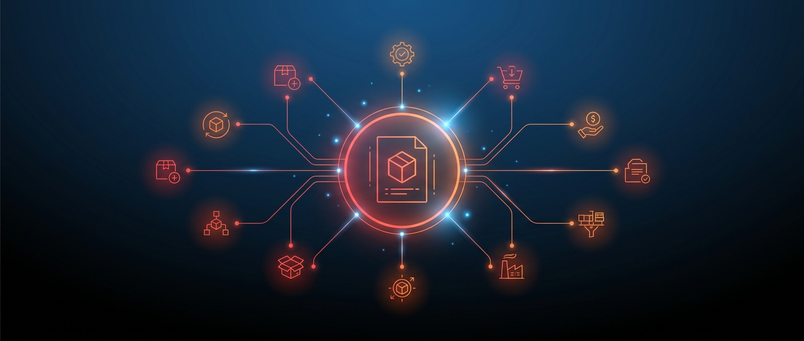 Abstract illustration representing the ERP item master