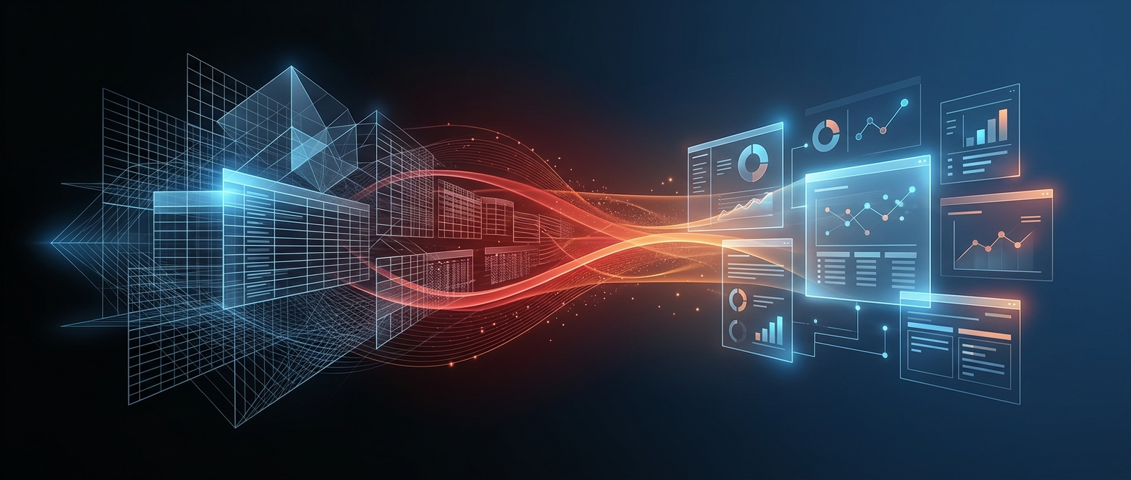 Abstract illustration representing JD Edwards reporting