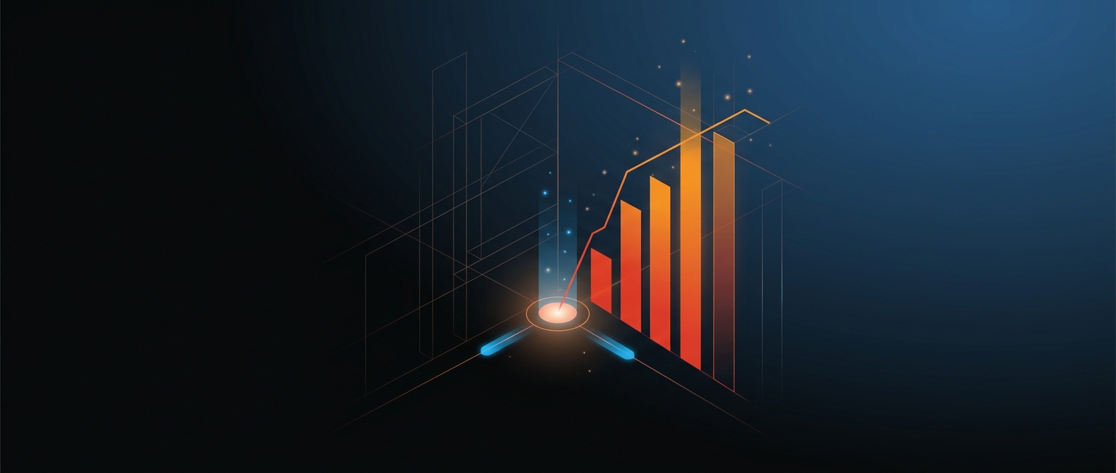 Abstract illustration representing job cost analytics
