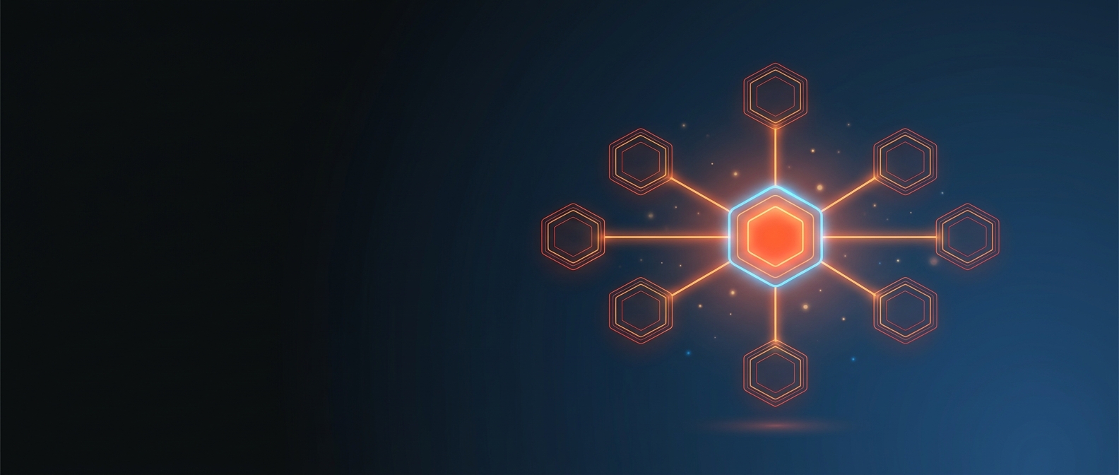 Abstract illustration representing the Kimball methodology star schema