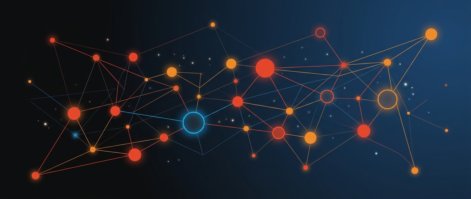 Abstract illustration representing a knowledge graph