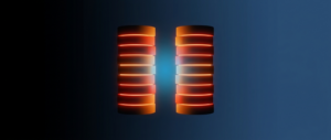 Abstract dark hero image with two balanced columns of account blocks in equilibrium, representing a trial balance.