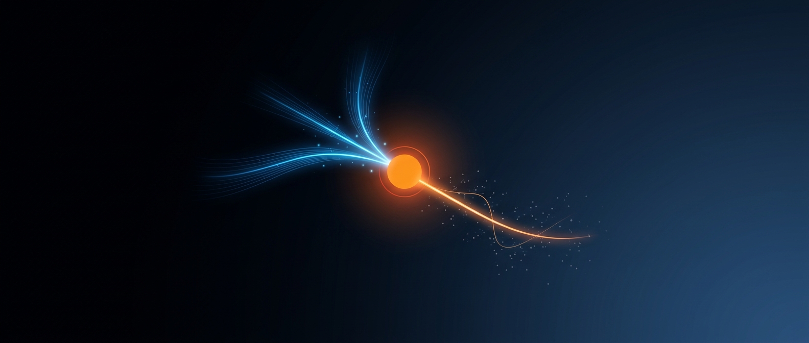 Abstract illustration representing data science combining disciplines into predictive models